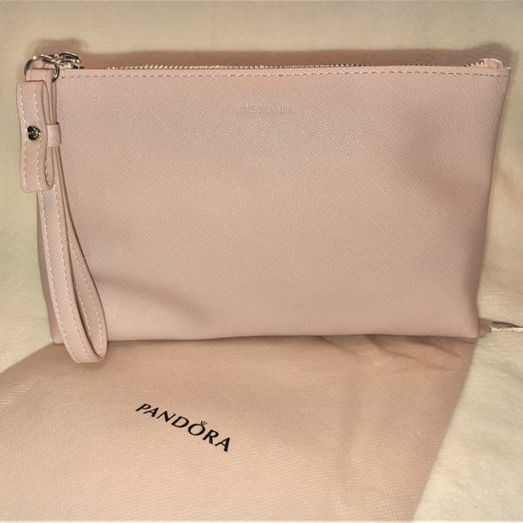 NEW! Pandora Pink Wristlet with Dust Bag - Picture 1 of 7